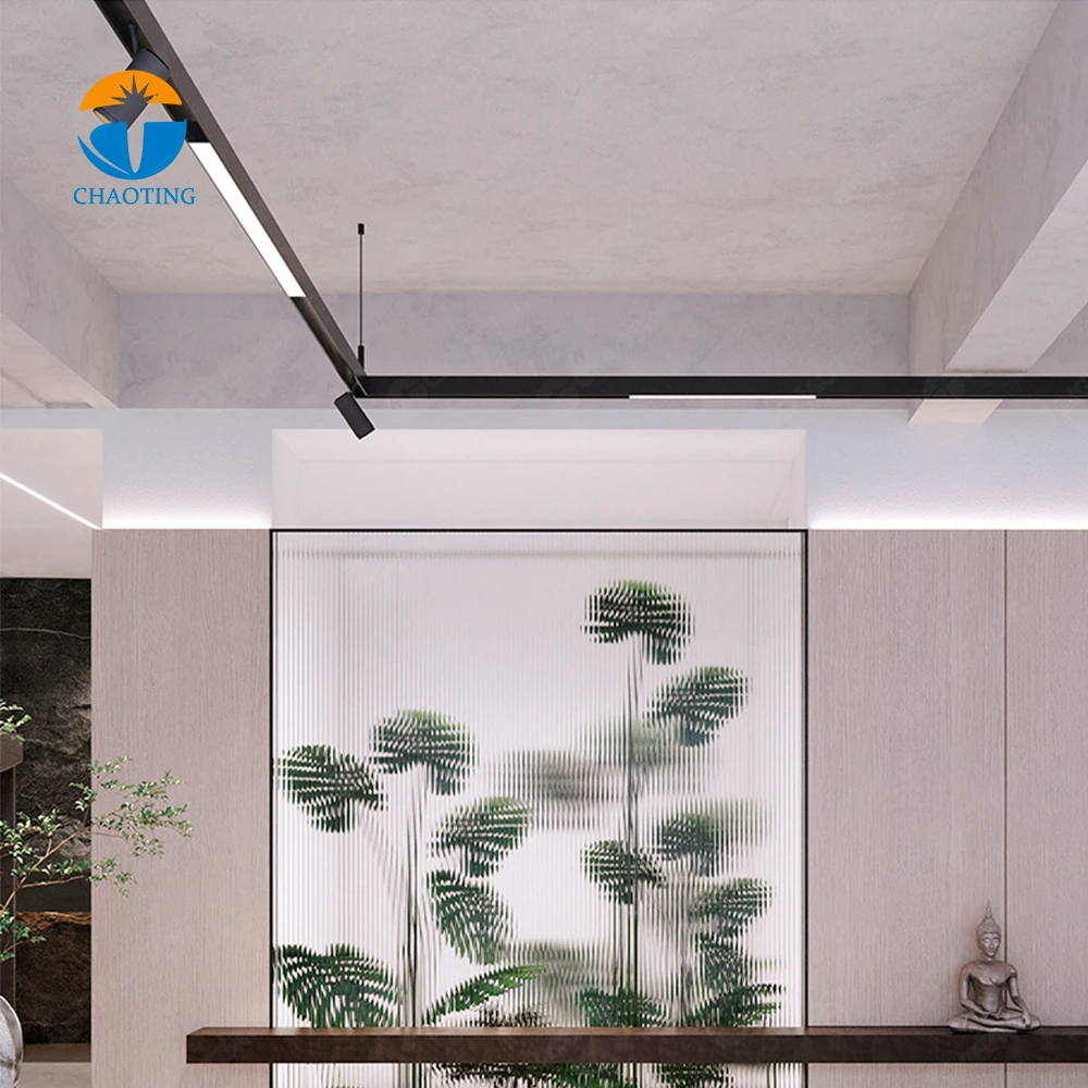 Best Seller Magnetic LED Lights Ceiling Spot Surface Recessed Track 48V Magnetic Aluminum Low Voltage LED Track Light