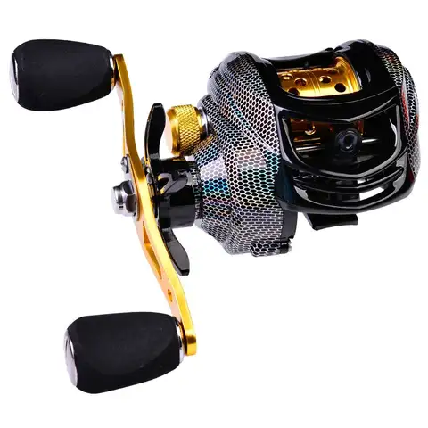 Pesca High Speed 7.2:1 Carbon Fiber Right Hand Fishing Wheel Spinning Reel Baitcasting Reel 10KG Max Drag