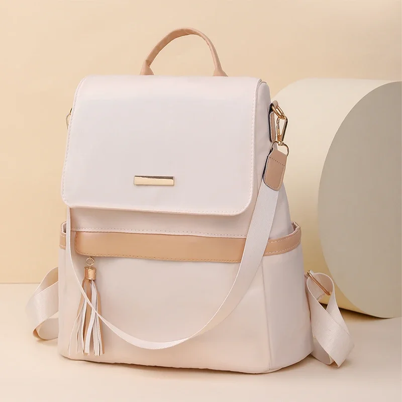 Casual Nylon Zipper Fashion Backpacks 2024 Basic Style Bags for Women Portable Interior Zipper Pocket Mochilas Para Mujer