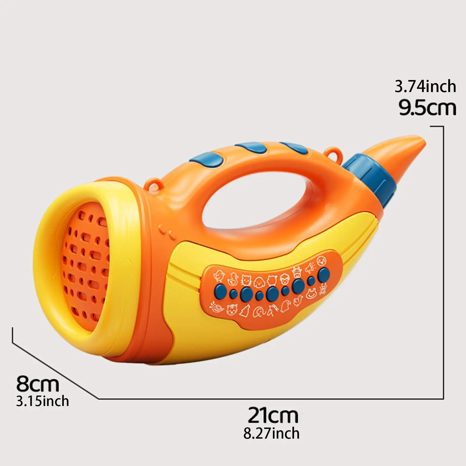 Игрушка для звонящего животного, раннее обучение, 30 звуков животных, 2 режима, рожок для открытия на открытом воздухе для игр во дворе, игры в помещении, лесной заднего двора