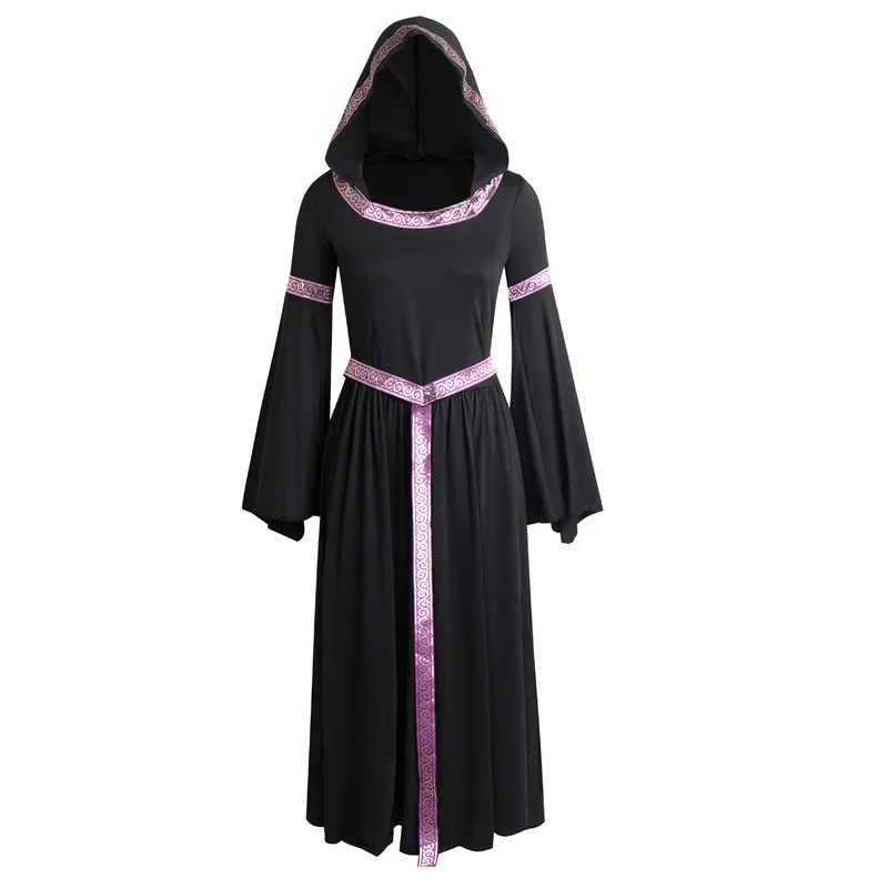 Costume da gioco Bla Witch Sexy per adulti loween Long Dr Abbigliamento da performance tradizionale cinese per donna