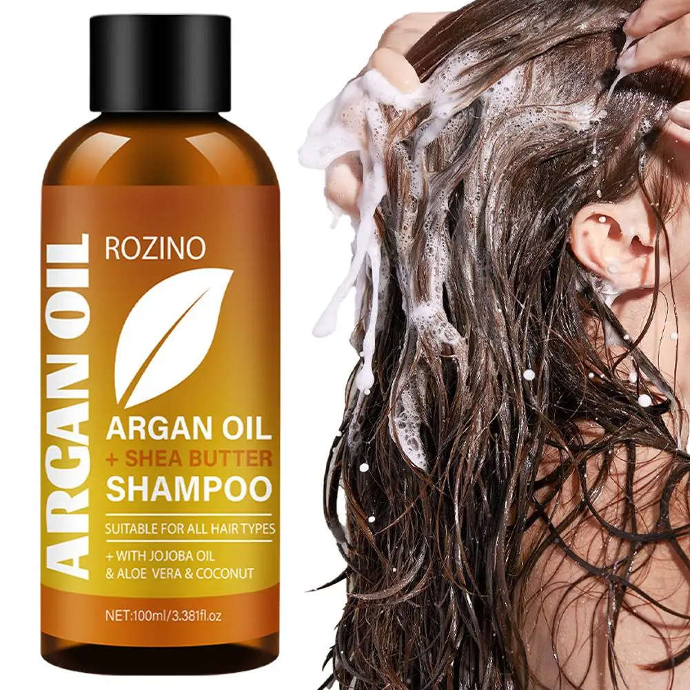 Argan Oil Shampoo Conditioner Set 200ml Scalp Soothing Treatment Anti-Dandruff Anti-Itch Oil Control Hair Care Fresh