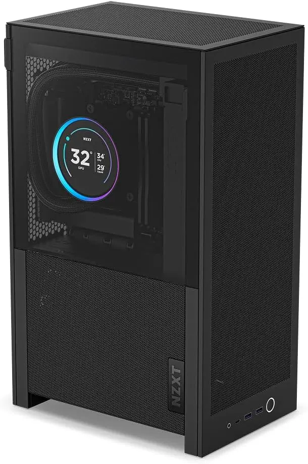 

Корпус Mini-ITX 20.7L с высокой пропускной способностью воздуха, 2 верхними вентиляторами и кабелем-райзером PCIe — поддерживает видеокарты до 331 мм и радиаторы до 280 мм
