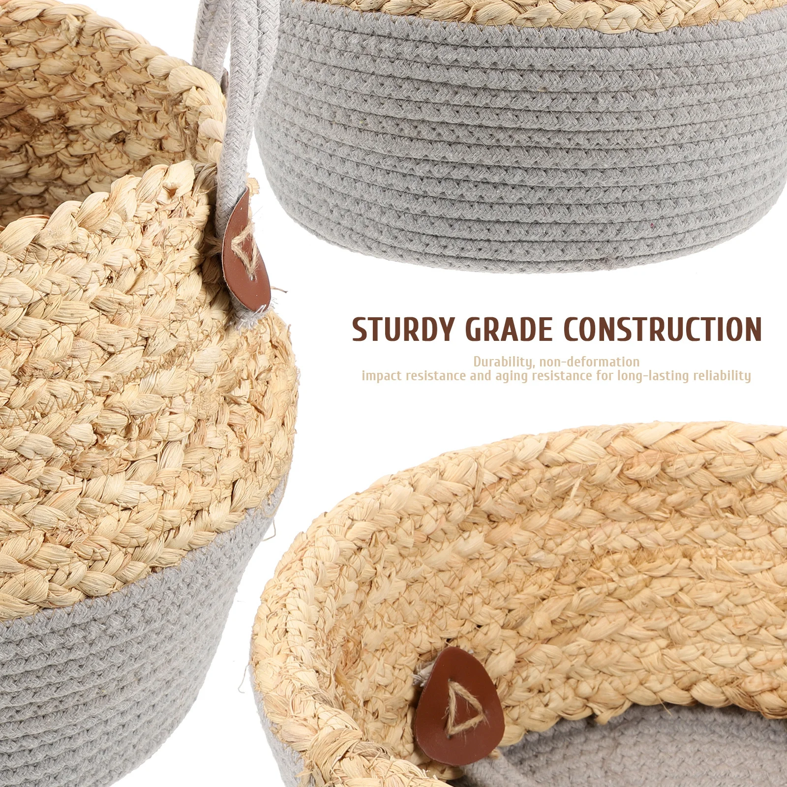 

Large Storage Basket With Handles For Laundry Blankets, Fabric Bin Quilt Organizer, College Dorm Room Essentials,