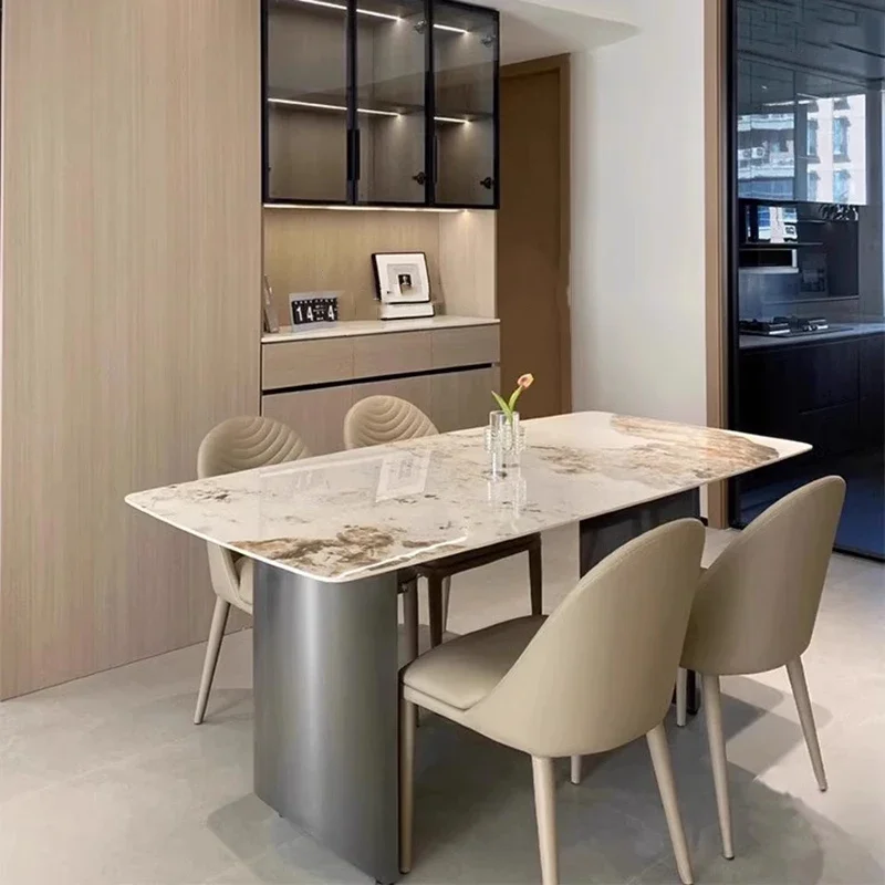 طاولة طعام يابانية فاخرة شقة صغيرة مصممة حديثة طاولة مطبخ مطعم ردهة الفندق أثاث Mesas De Comedor