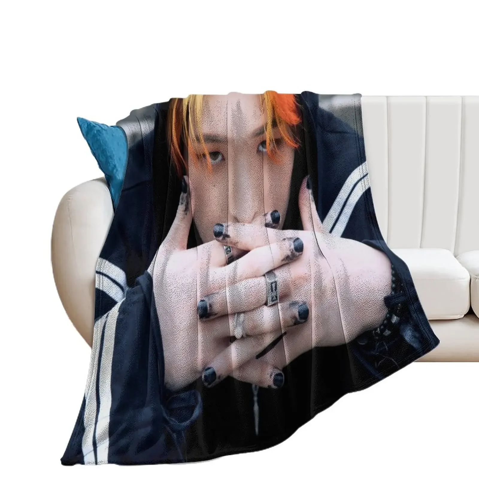 ATEEZ MINGI HALAZIA Throw Blanket Sofa Blankets Sofas Of Decoration Quilt Blankets