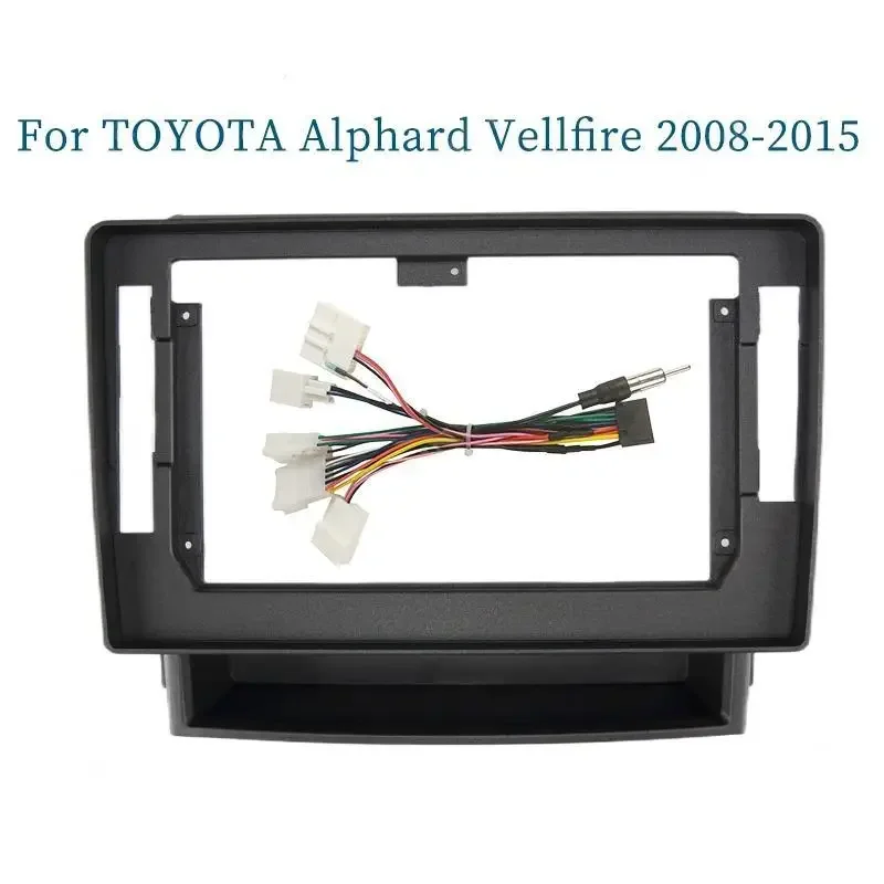 10 Inch Car Frame Fascia Adapter For Toyota Alphard Vellfire 2008-2015 Android Radio Dash Fitting Panel Kit