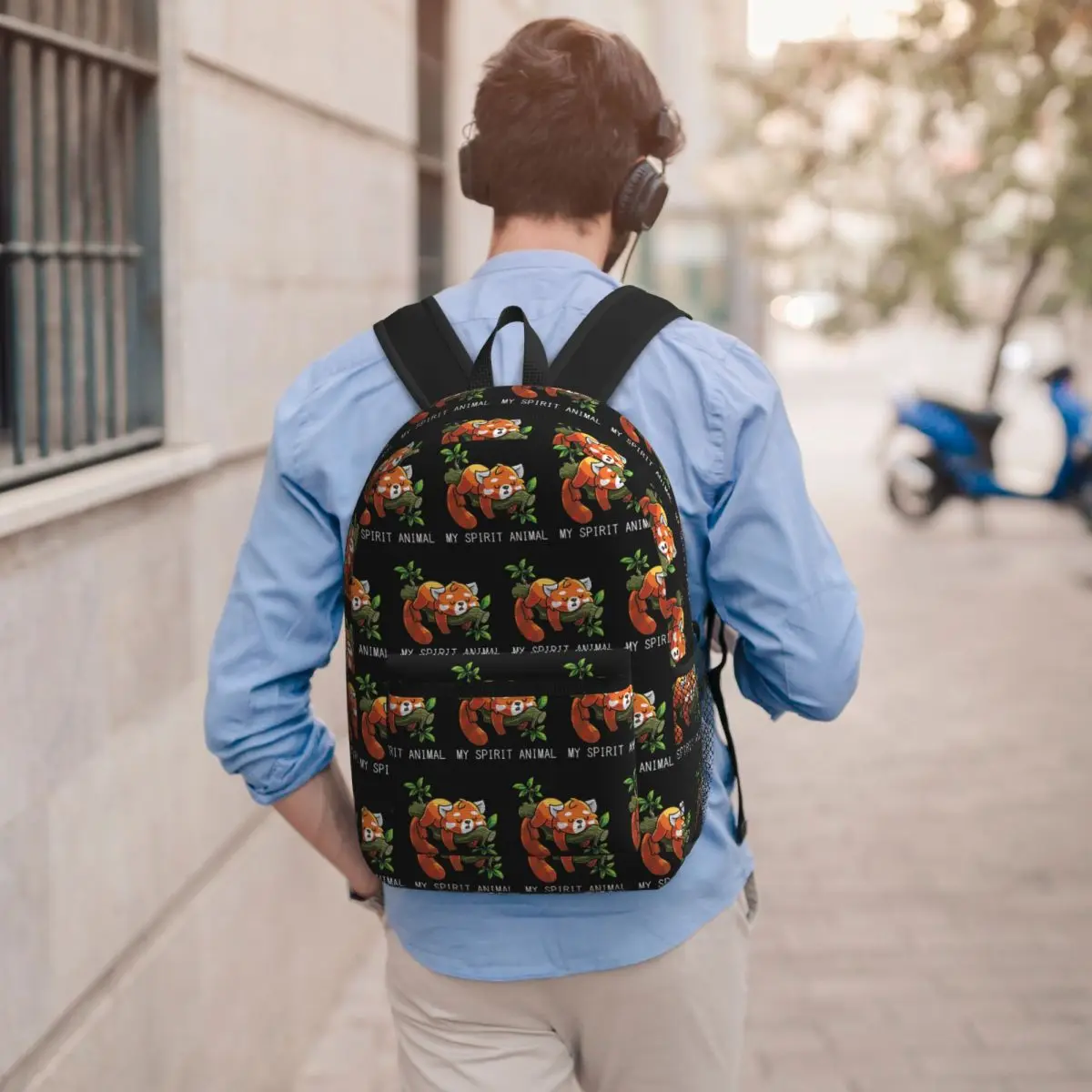 Red Panda Spirit Animal Student Backpack School Bag Hiking Travel Daypack for Boys Girls Bookbag Shoulder Bags