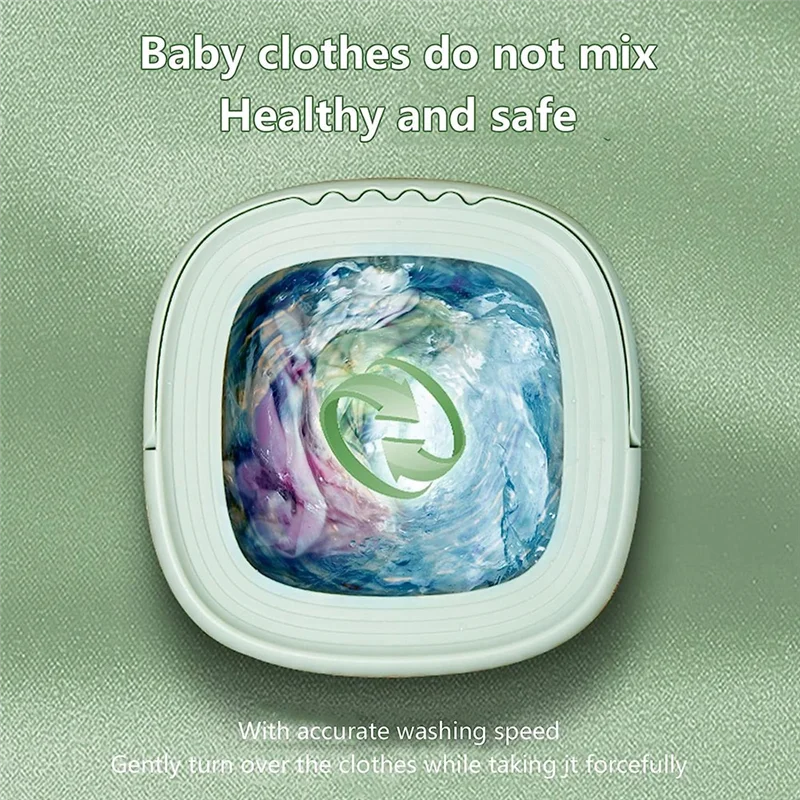 

1 Piece Portable Washing Machine Sterilization Drying Washing Machine For Clothes US Plug Purple