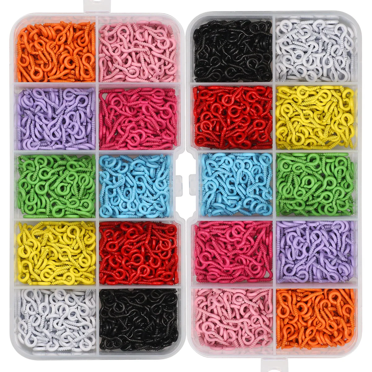 Boxed 500Pcs 5x10mm Small Sheep Eyes Nail Screw Tiny Mini Eye Pins Hooks Eyelets For Jewelry Beads Charms Pendant DIY Findings