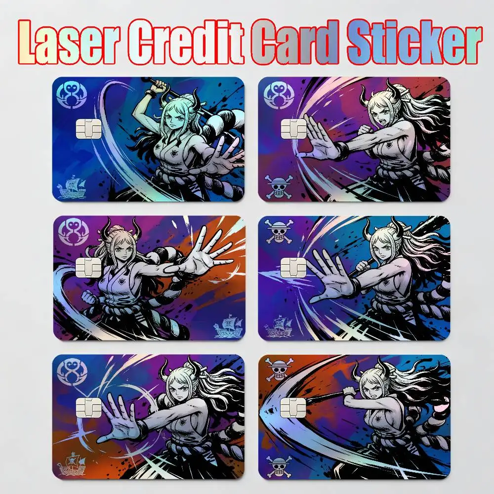 

stickers moto STICKERS ONE PIECE LUFFY ZORO SANJI ACE NAMI Laser Reflective Card Skin Sticker For Debit Credit Card