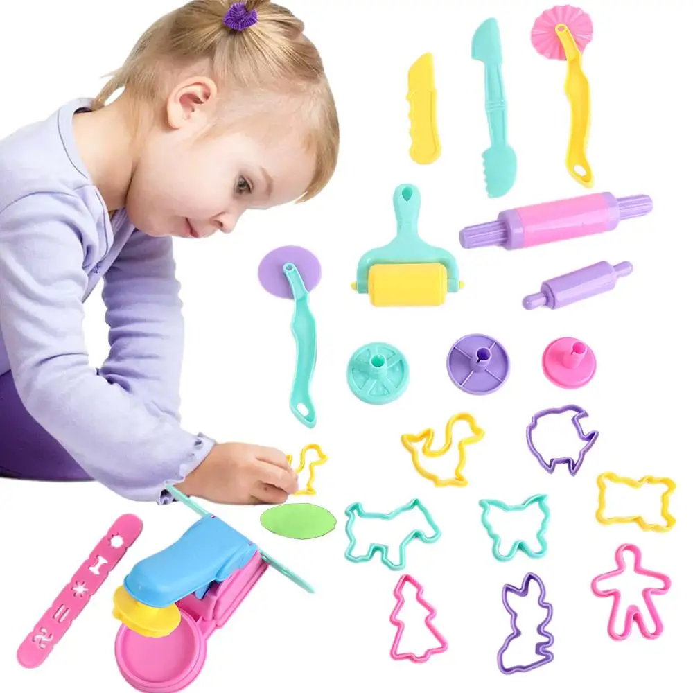 Handmade Mini Creative 3D Plasticine แม่พิมพ์ปลอดภัย DIY Modeling Clay อุปกรณ์เสริมพลาสติกการศึกษา DIY แป้งชุดเครื่องมือเด็ก