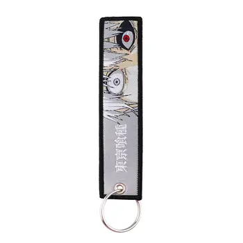 Klasický anime seriálový přívěsek na klíče Cool Keychain s výšivkou pro motocykly, auta, tašku, batoh, módní přívěsek na klíče 10 nejlepší prodej Klíčenka s anime motivem motocyklu - №9