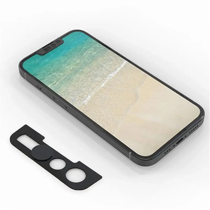 Utral Thin WebCam Cover Privacy Front Phone Lens Cover For iPhone XR 11 12 13 14 15 16 17 Pro Max Camera Slider Protector Case