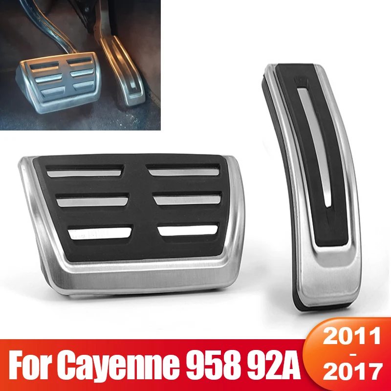 

For Porsche Cayenne 958 2011 2012 2013 2014 2015 2016 2017 Car Accelerator Pedal Brake Pedal Non-slip Pads Interior Accessories