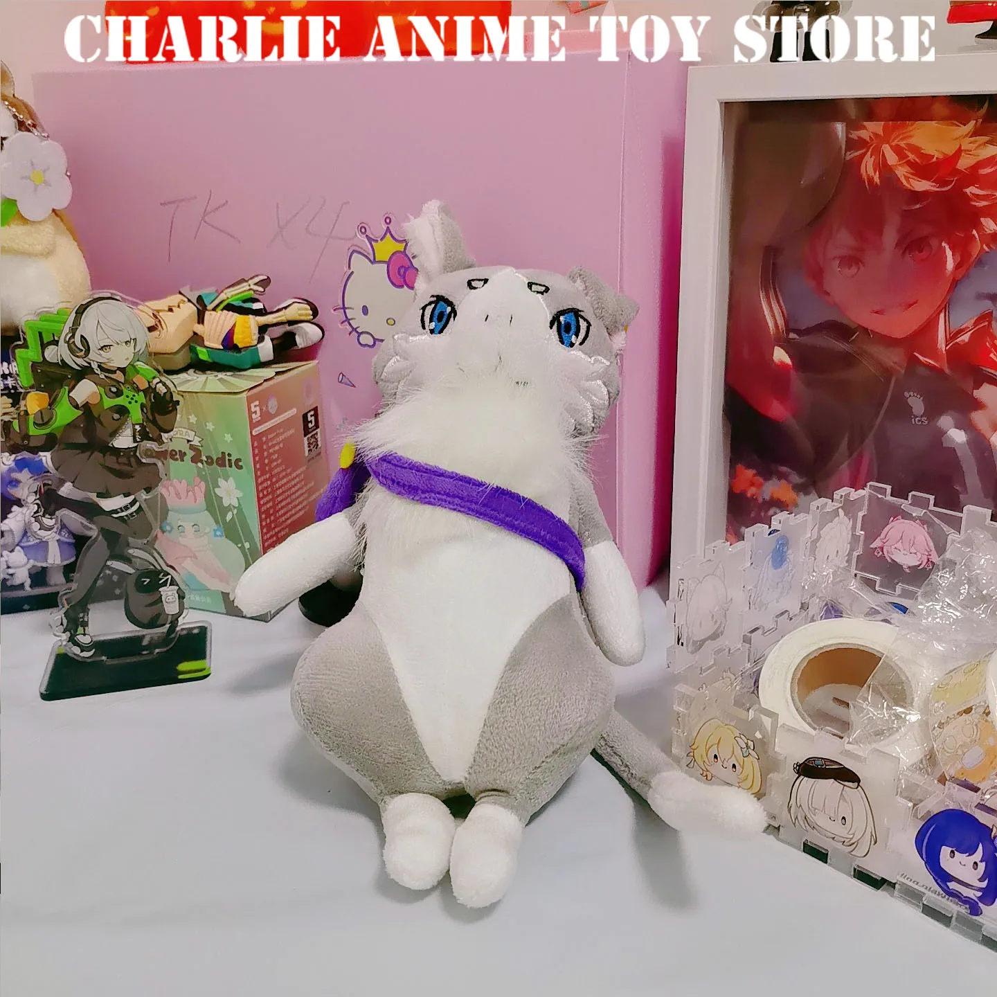 25/52CM Anime Re: życie w innym świecie od zera Figurka Puck Kawali Pluszowa zabawka Śliczna kolekcja Pluszowa lalka Zabawka Prezent dla dzieci