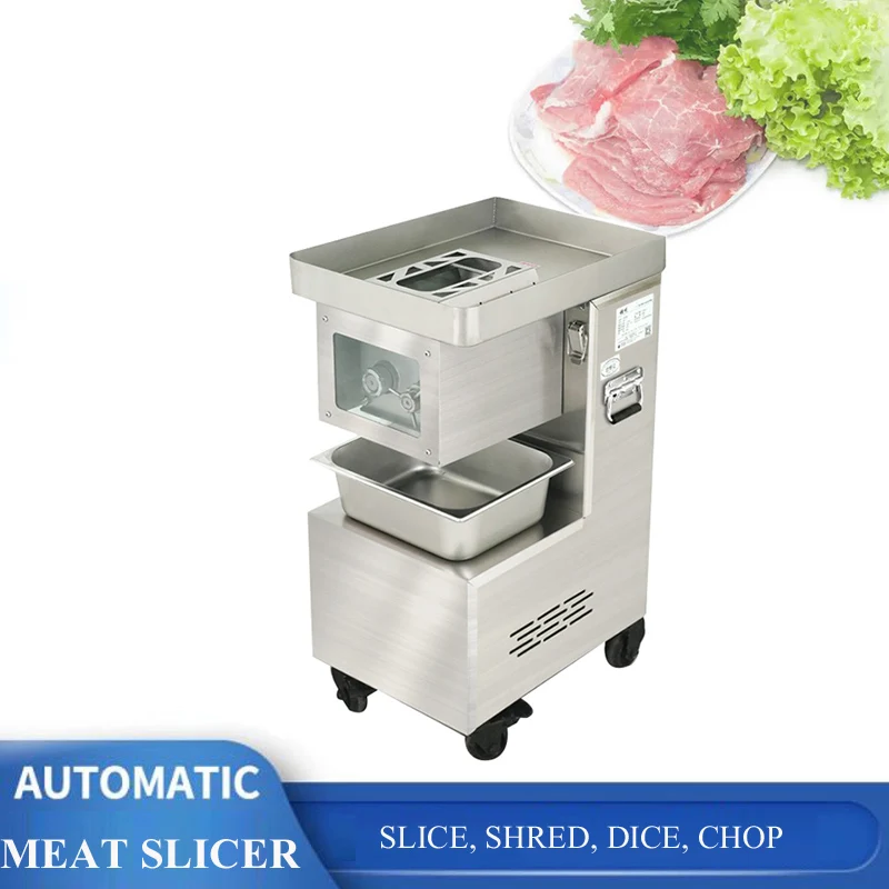 

Meat Slicer Commercial Meat Cutter Machine Stainless Steel Meat Slicing Meat Shredded Diced Machine 110v/220v/3000W