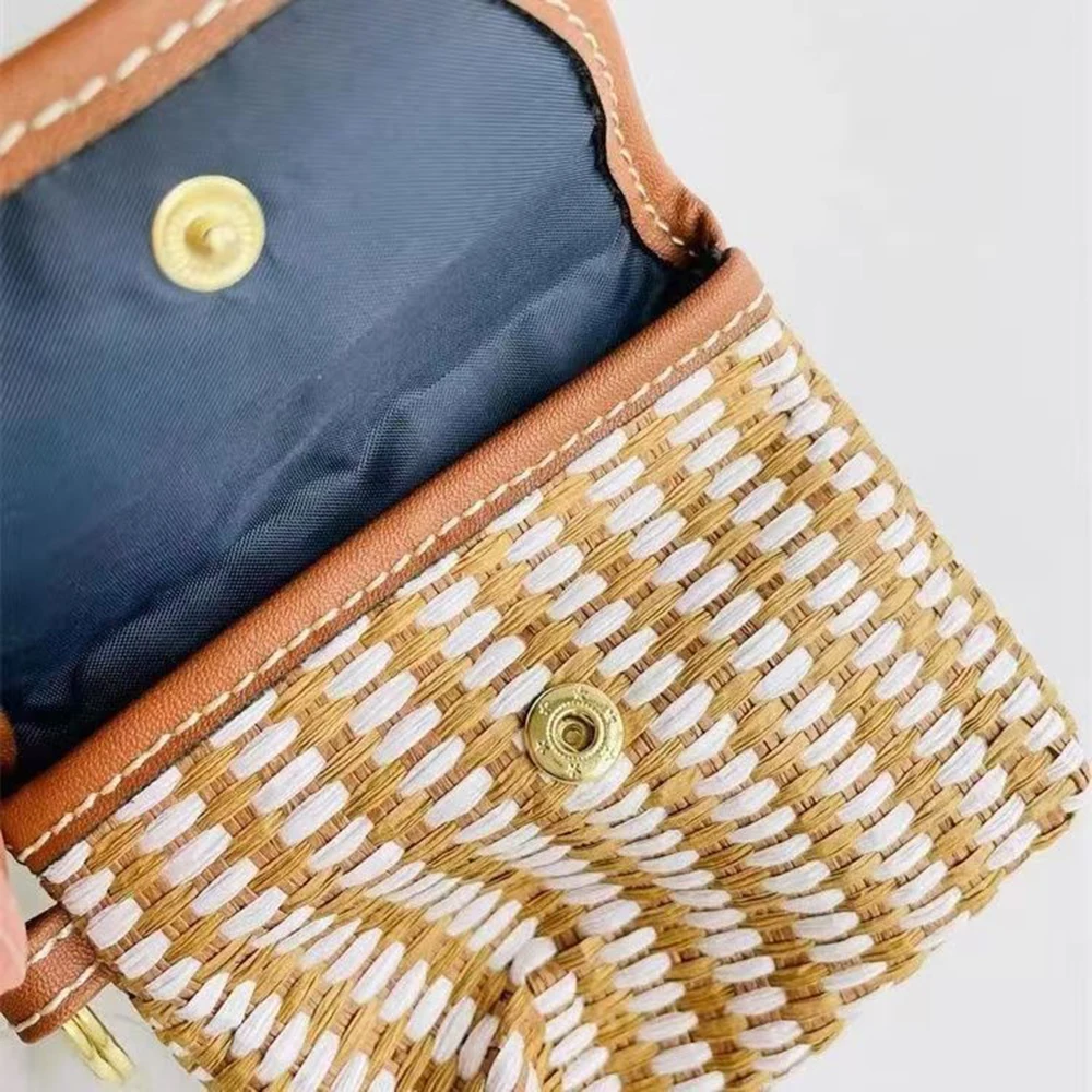 Mini Bag, Small Capacity, Lazy Person's Portable Storage, Small Bag, Card Bag, Portable Travel Bag, Woven Bag, Headphone Bag view 4