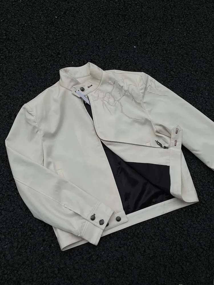 

Мужская осенне-зимняя куртка Cleanfit Spiky Jaet в американском уличном стиле с воротником-стойкой, антистатическая, для бейсбола