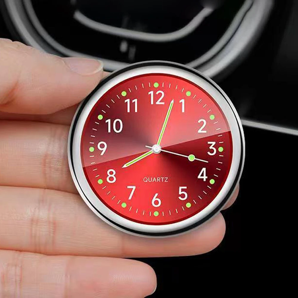 Mini zegarek samochodowy zegar kwarcowy Mini zegar elektroniczny rowerowy zegarek motocyklowy Auto zegar samochodowy zegar na deskę rozdzielczą w samochodzie