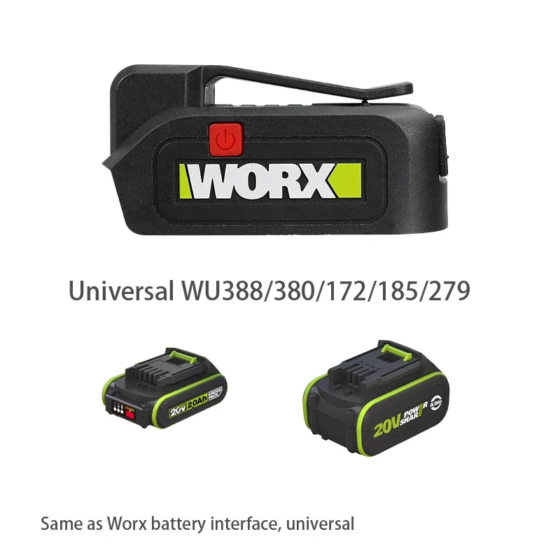 Worx 20v Interface Converter WA4600 WA4601 Between Green and Orange Also with USB Output or Lighting LED Power Tool Aecessory