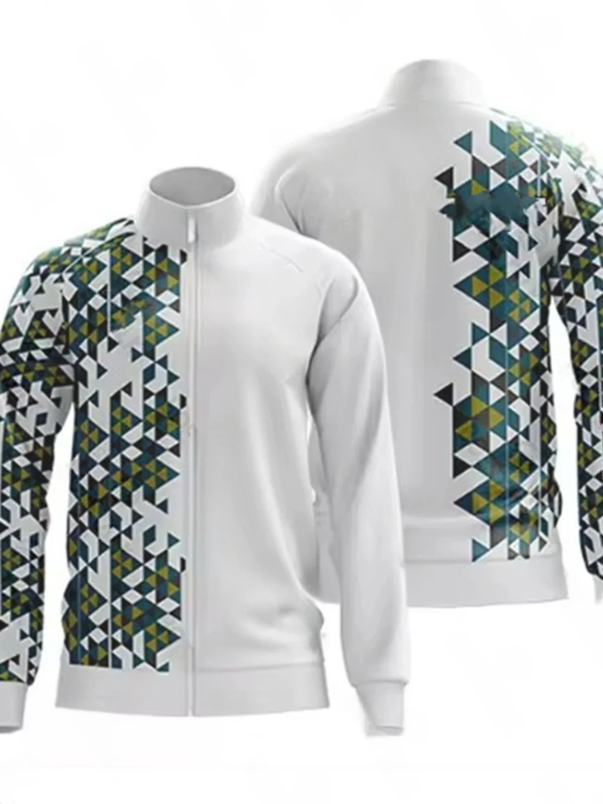 

Outdoor Sports Running Fitn Jaet Stand Collar Coat Running Fitn Clothes Loose Fit Printed Long Sve Spring Summer