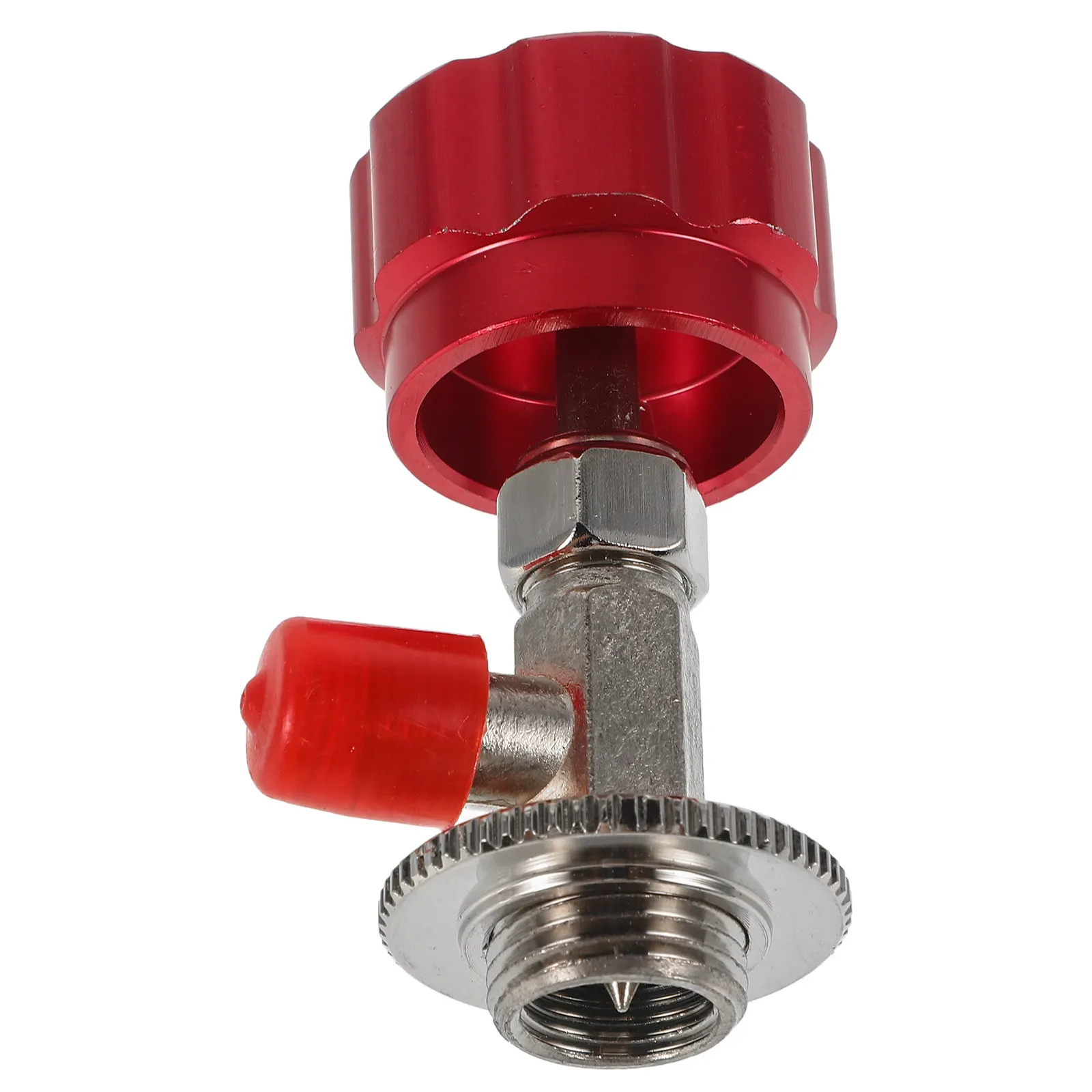 

Refrigerant Can Tap Valve Professional Car Ac Repair Tool Quick Connect Fittings Bottle Valve Opener Air Conditioner Maintenance