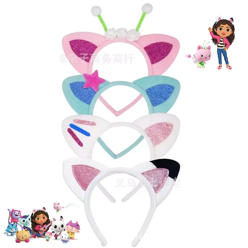 Gabby diademas de casa de muñecas para niñas, tocado de dibujos animados para niños, sombreros de moda de Anime, accesorios de Cosplay de fiesta