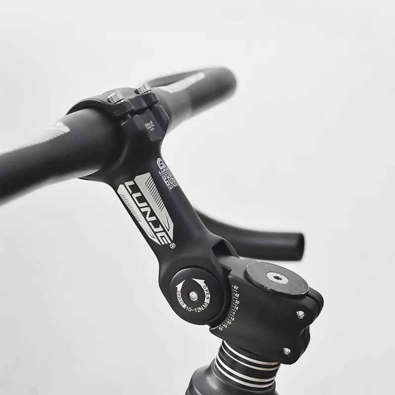 Adjustable Bicycle Handlebar Stem Variable 60 Degree Angle Riser MTB Road Bike Front Fork Stem Adapter 25.4 / 31.8MM