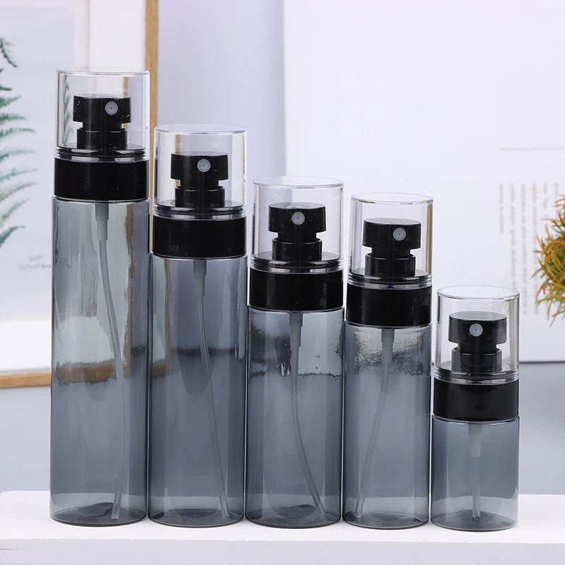 1Pc 30ml 60ml 80ml 100ml 120ml Spray Bottle With Clear Cover Fine Mist Sub-bottling Travel Portable Small Cosmetic Bottle