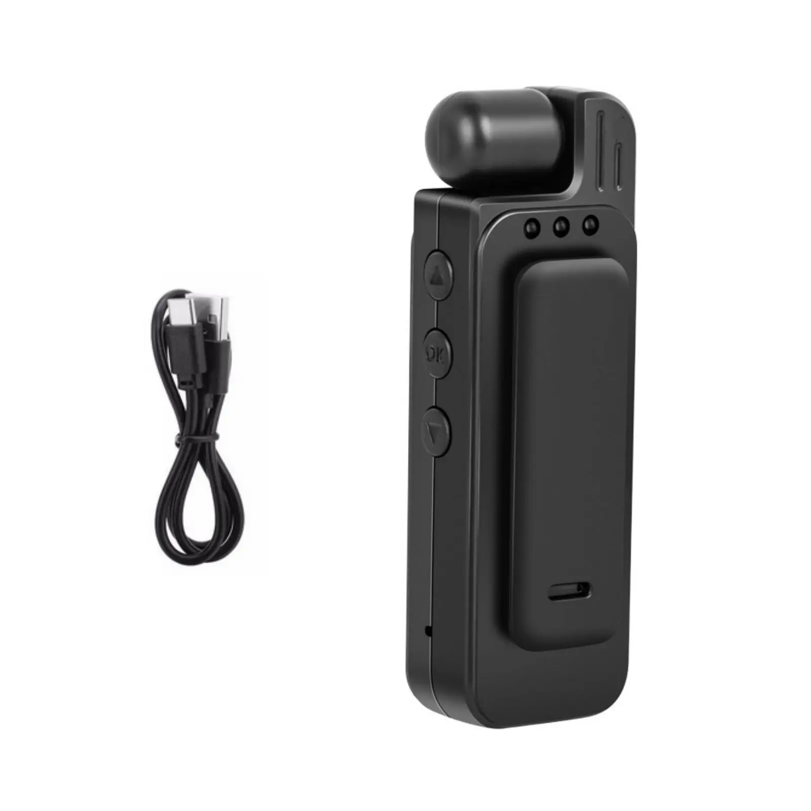 HD 1080P 180° Rotating Mini Camera Portable Audio Video Recorder Police BodyCam Infrared Night Vision Sports DV Riding Camcorder