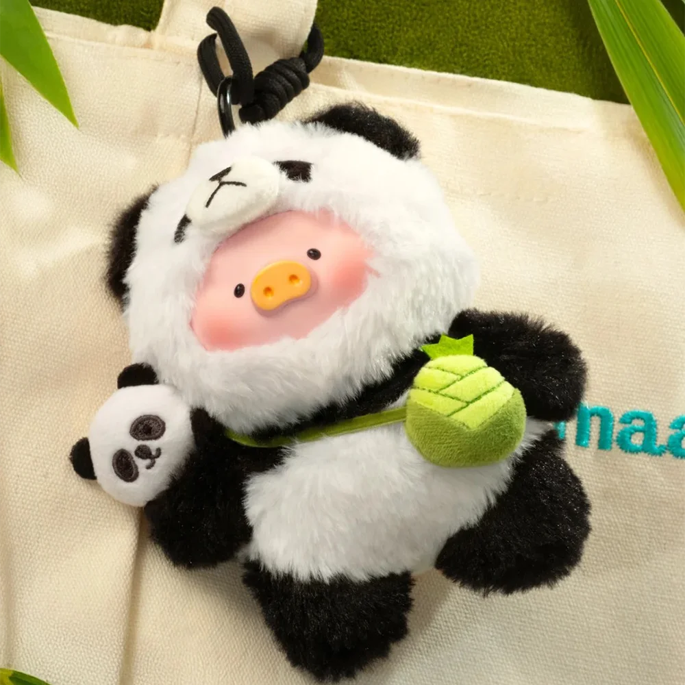 New Genuine Panda Lulu The Piggy Series Kawaii Lulu Pig Action figure Pendent Model Toys Cartoon Doll Collection Adult Kids Gift