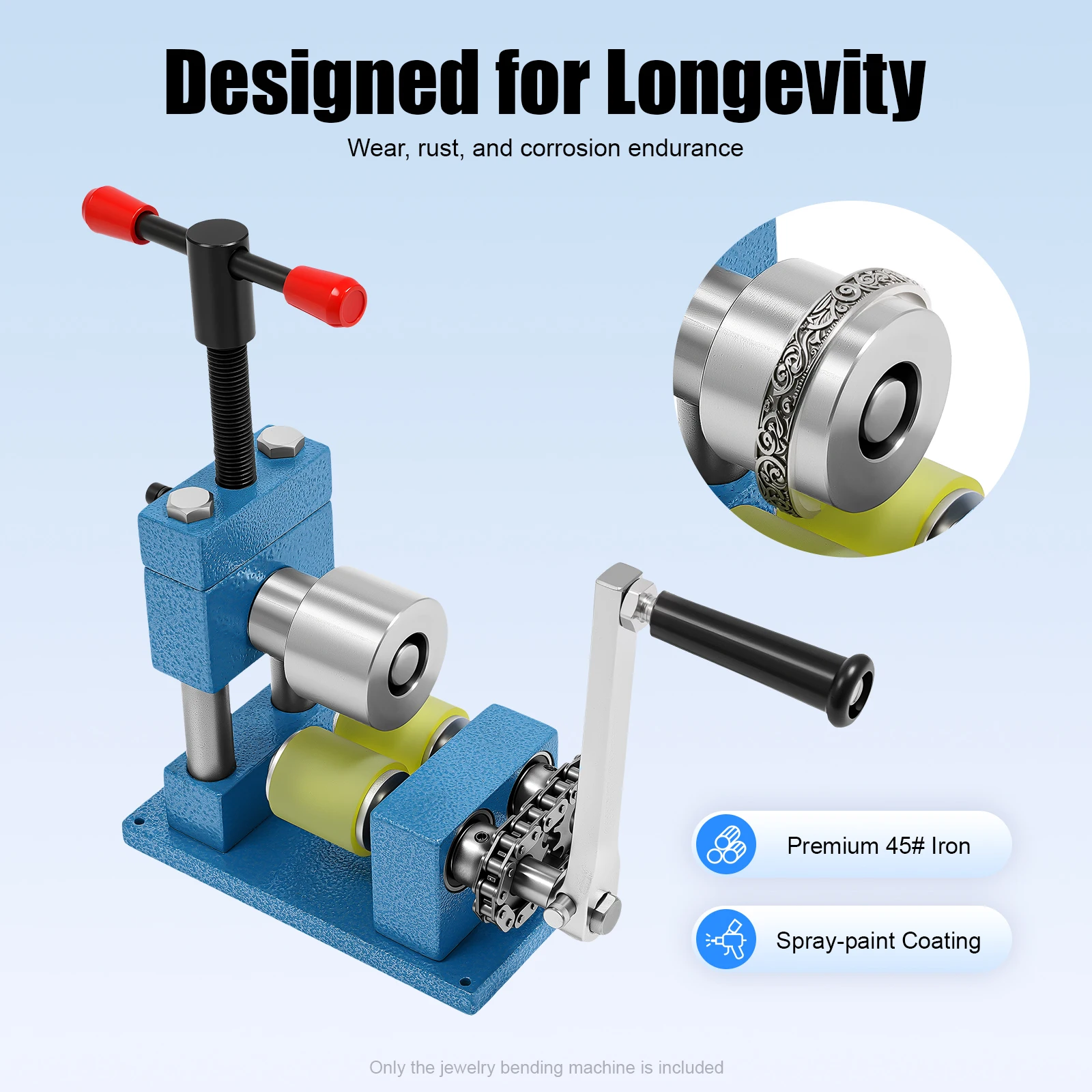

Hand Crank Ring Bracelet Bending Machine, Jewelry Bending Machine, Ring and Bracelet Press Bending Machine