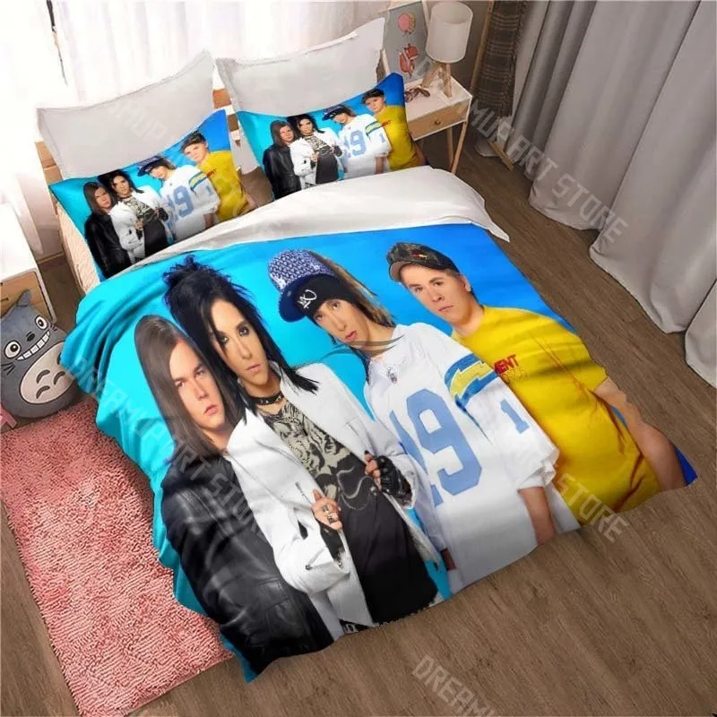 3D Printed Tokio Hotel Kaulitz Rock Band Bedding Set for Boys Girls Duvet Cover Twin Queen King Full Single Double Sizes