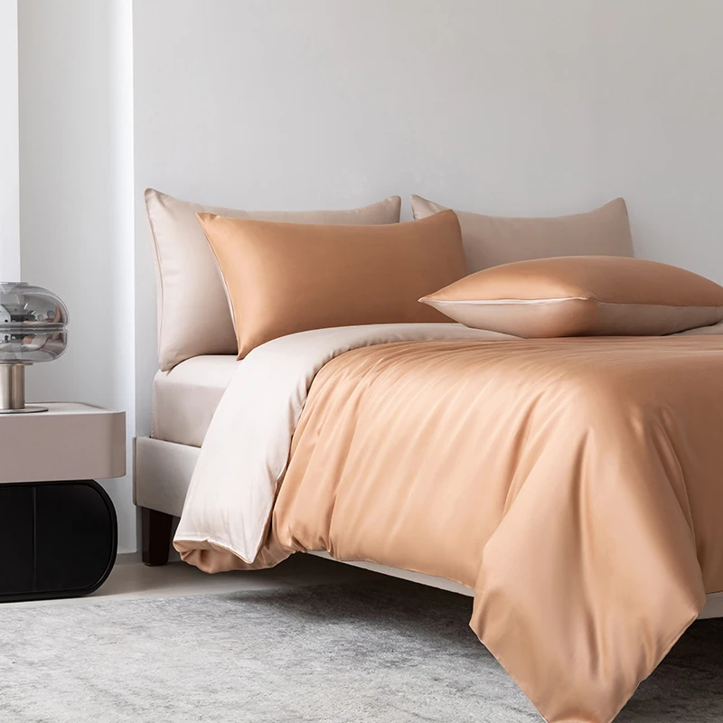 100% Mulberry Zijden Beddengoedset Effen Kleur Natuurlijke Zijden Dekbedovertrekset Twin King Queen Size Bed 3-delig/4-delig/5-delig Lakensset