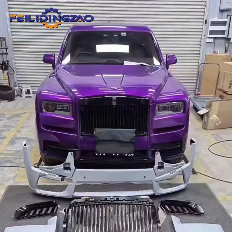 FLDZ 2025 front bumper grille lip fender part Bodykit For Rolls-Royce Cullinan Upgrade to 2025 style Body Kit