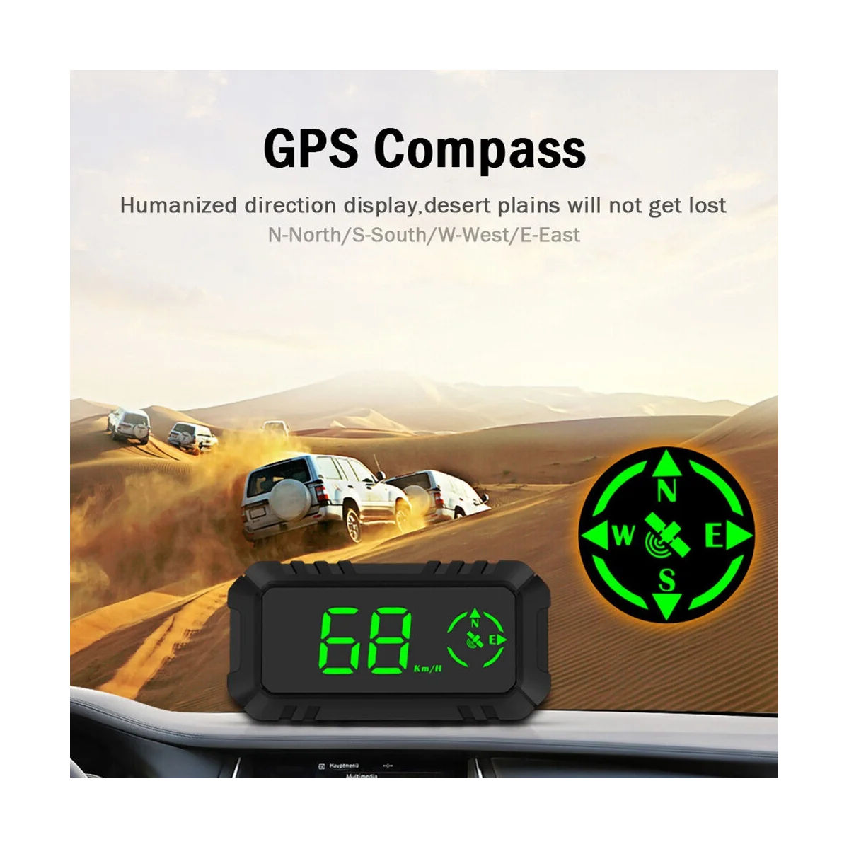 G7 Universal Car HUD Car GPS Head-Up Display Speed Guide Flat Meter Car Supplies