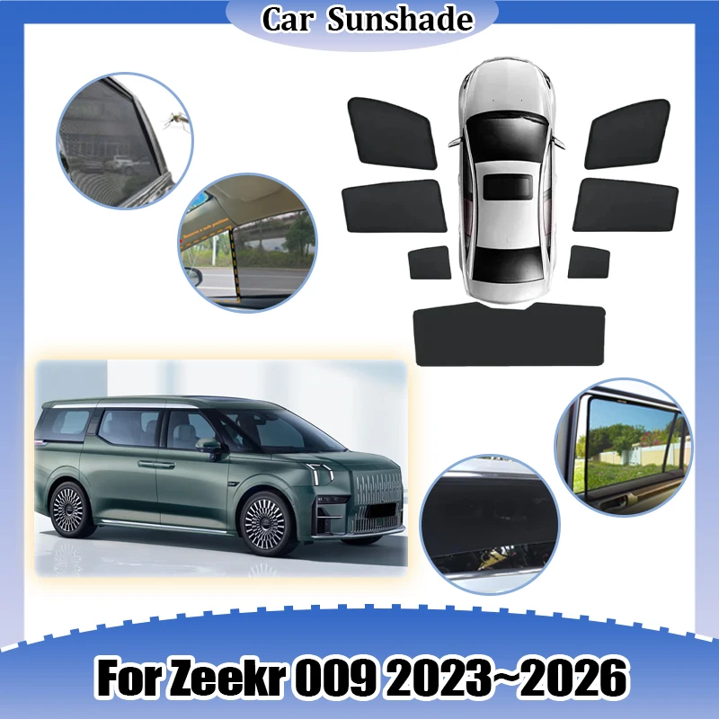 

Солнцезащитная сетка на окно автомобиля для Zeekr 009 2023-2026: теплоизоляция, защита от УФ-лучей, шторка для конфиденциальности, аксессуары