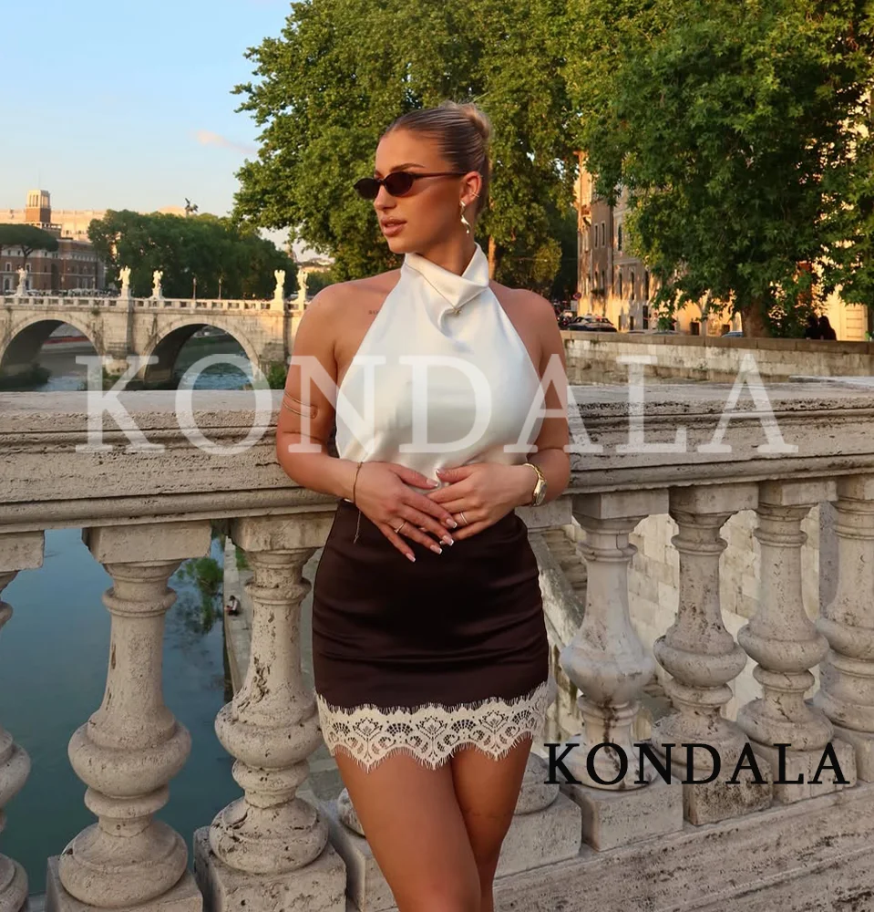 Damen Trendige Elegante Spitzenbesatz-Miniröcke Neu 2026 Sommer Mode High Street Urlaub Culottes Weibliche Pendler-Chic-Shorts-Röcke – Detail 2