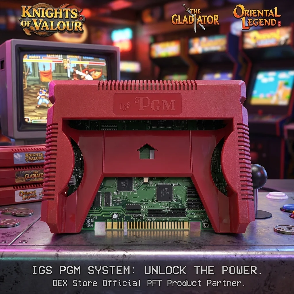 IGS PGM Arcade Motherboard, Standard Edition for Retro Game Fans, High Stability Game Deck Cartridge Reader (Rev-14 Out of Stock
