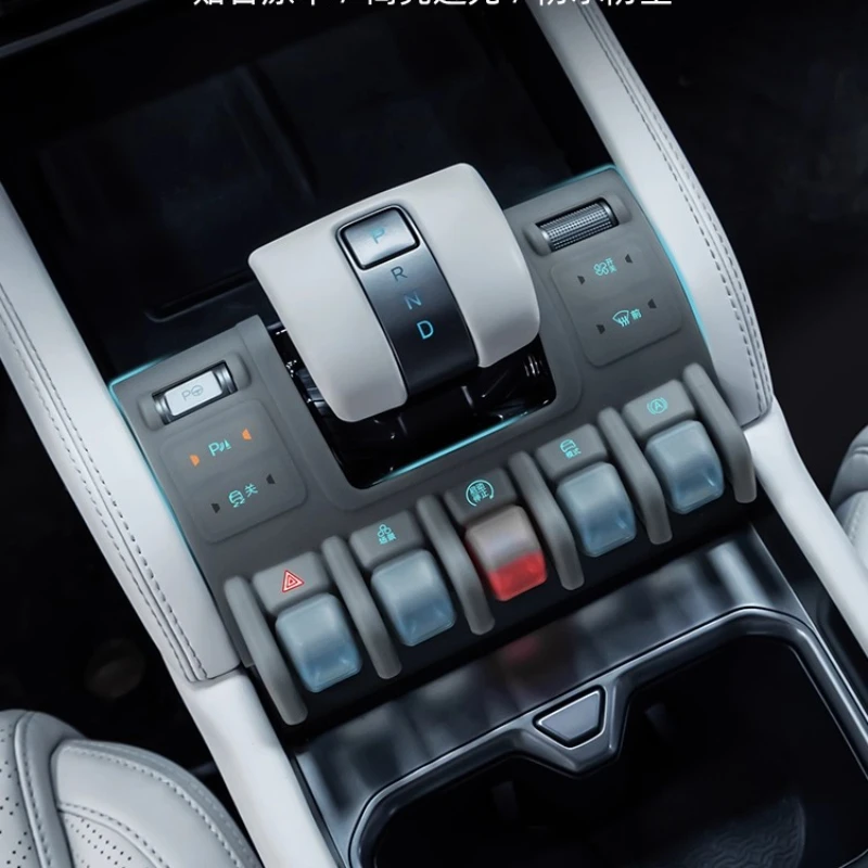 

For BYD Equation Leopard Titanium 3 2025 Gear Shift Button Sililone Pad Anti-scratch Center Console Panel Protective Mat