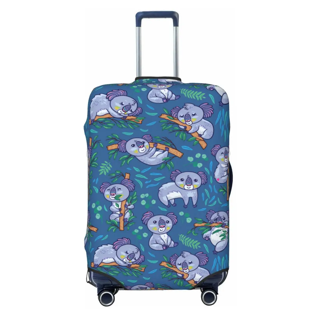 

Чехол для дорожного багажа Koalas в эвкалиптовом лесу, пылезащитный чехол для чемодана с австралийским медведем, подходит для 18-32 дюймов