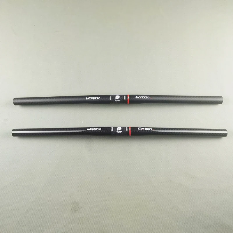 Rower składany rowerowa pełna prosta kierownica 25,4x580mm Lekka kierownica z włókna węglowego pozioma rączka 100g powierzchnia 3K
