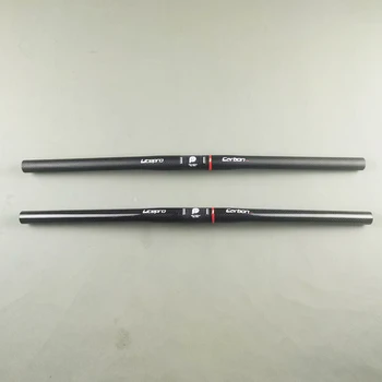 접이식 자전거 풀 스트레이트 핸들바, 경량 탄소 섬유 핸들바, 수평 핸들바, 100g, 3K 표면, 25.4x580mm