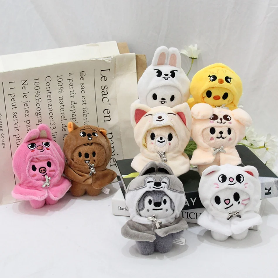 12CM Skzoo Plush Toy Card Holder Plush Cartoon Finger Puppets Plush Stuffed Animal Doll Kawaii Toy Room Decor Children Gift