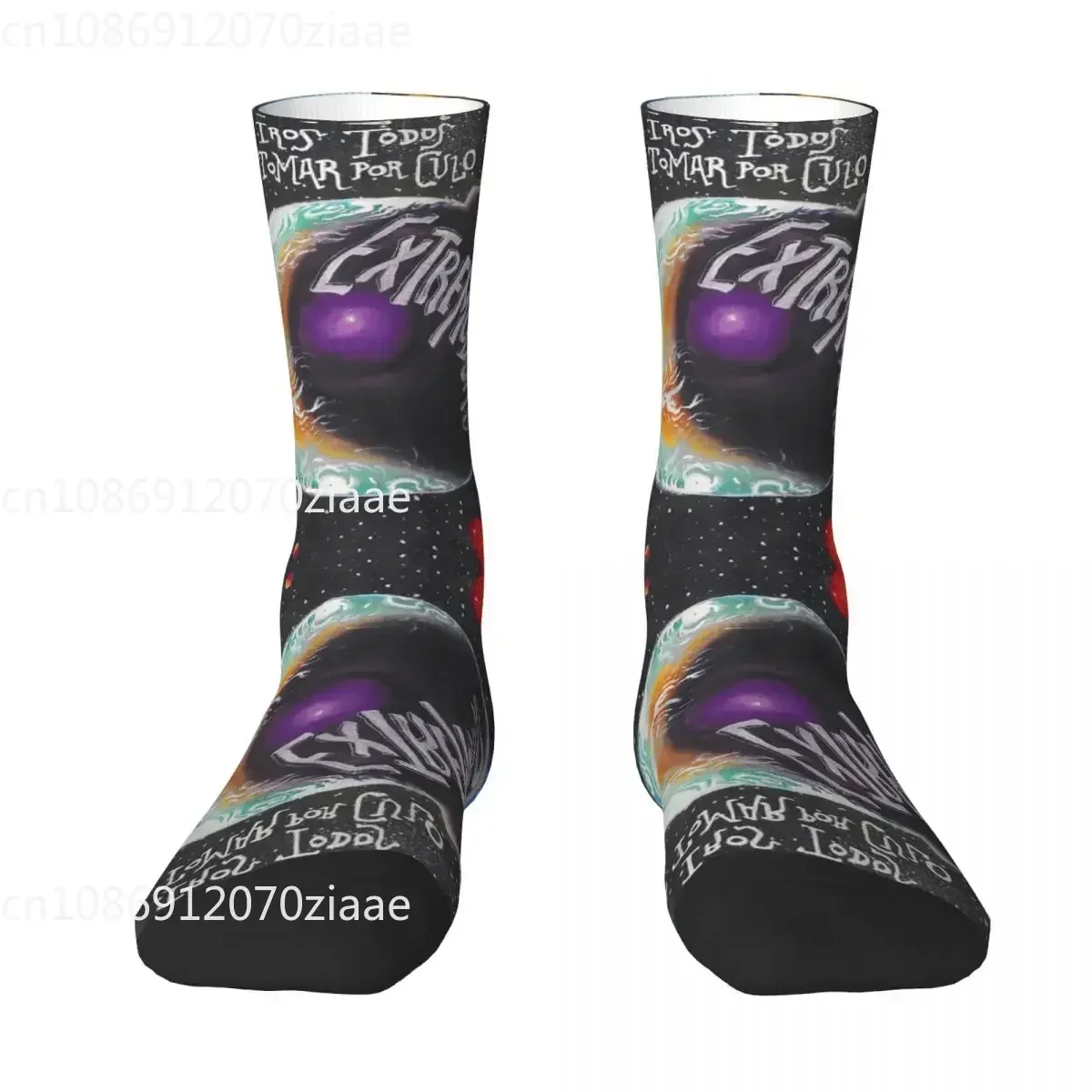 

Extremoduro 2 R251 Stocking Casual Graphic The Best Buy Contrast color Field pack Funny Novelty Compression Socks