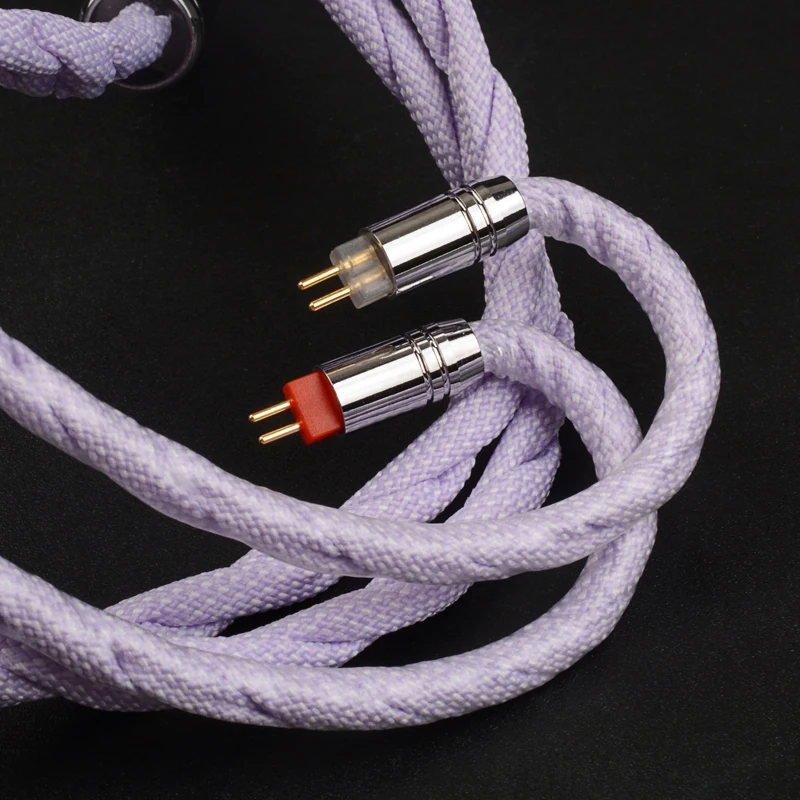 NiceHCK HiCotton HiFi auricular Cable de actualización 7N plateado OCC 3,5/2,5/4,4mm MMCX/0,78mm 2 pines para S12PRO Bravery Olina invierno