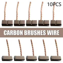 10pcs Hot sale Generic J435A Hand Tools Brush Replacement Carbon Brushes Wire Leads Generator Electric Motor