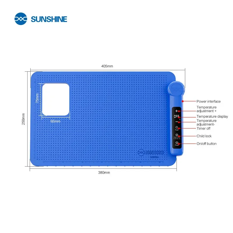 

SUNSHINE LS3 Plus LCD Screen Separator 17 Inches Large Space Memory Function High Temperature Resistant Silicone LCD Separator
