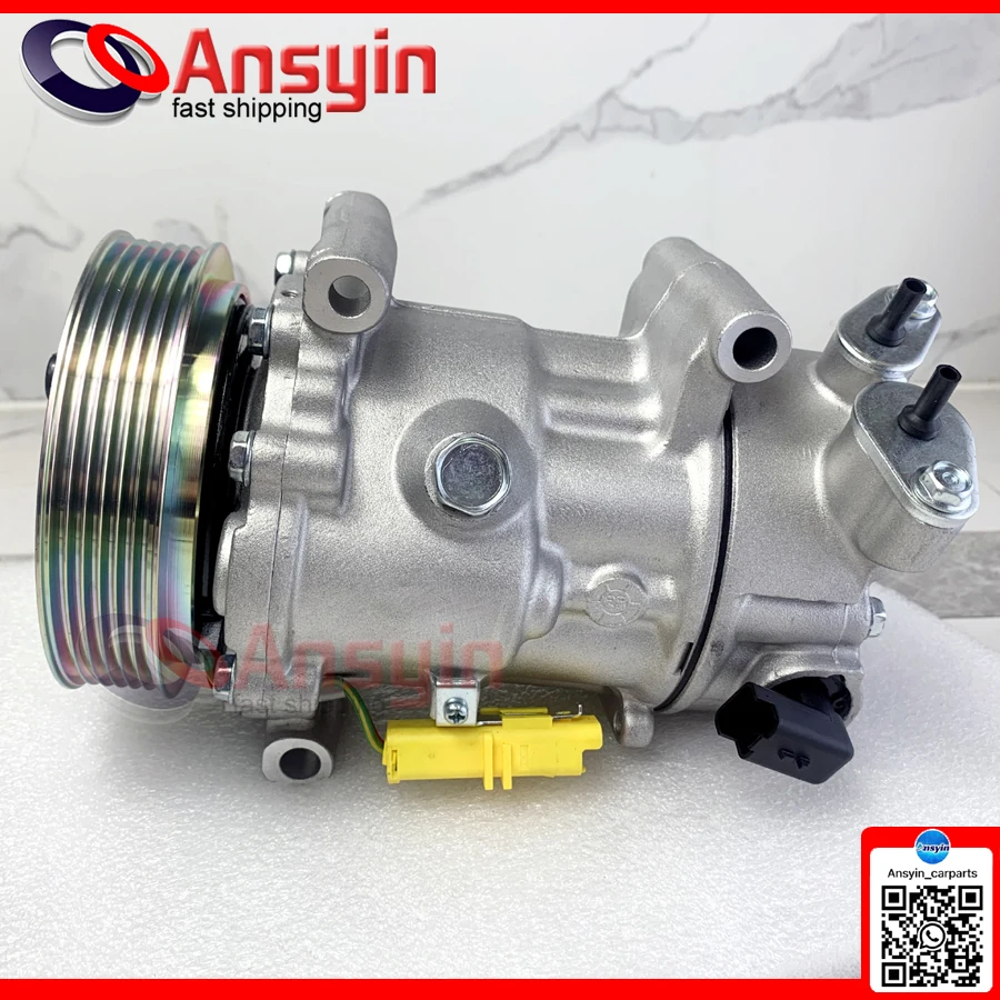 SD6C12 CAR AC Compressor For Peugeot 207 CC 1.6 2008 9822826880 9651910980 9659875780 9670318880 9671216280 9678656080 6453wl